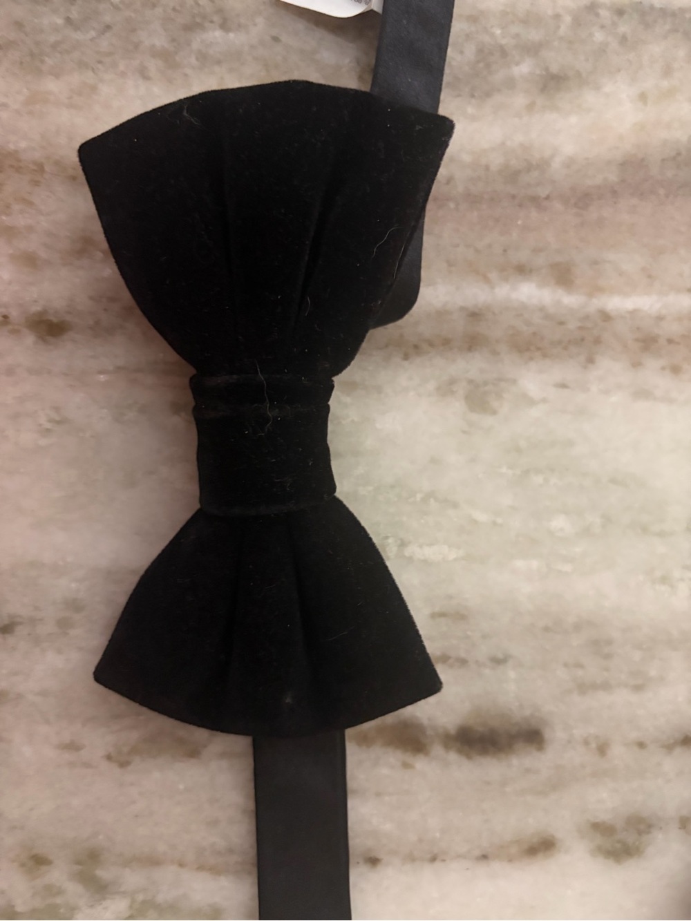 Black Velvet Bow Tie